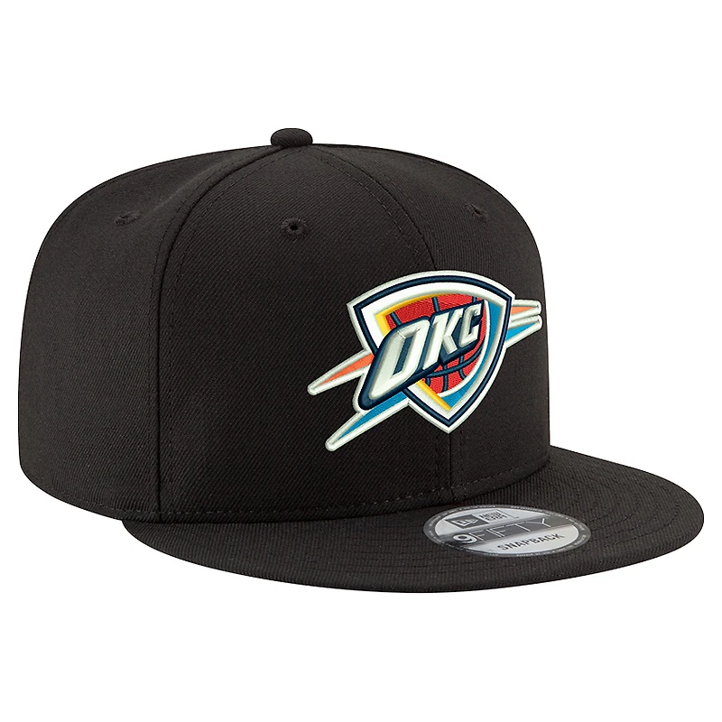 Casquette snapback 9FIFTY noire New Era pour homme avec logo Oklahoma City Thunder Core