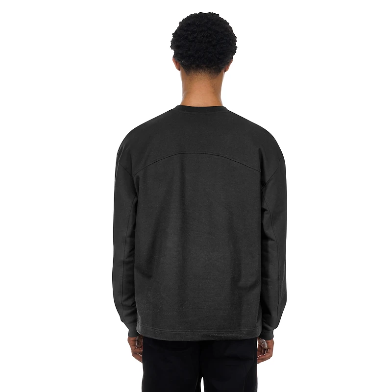 Men's New Era  Black Oklahoma City Thunder Leisure Collection Stretch Fleece Sweatshirt