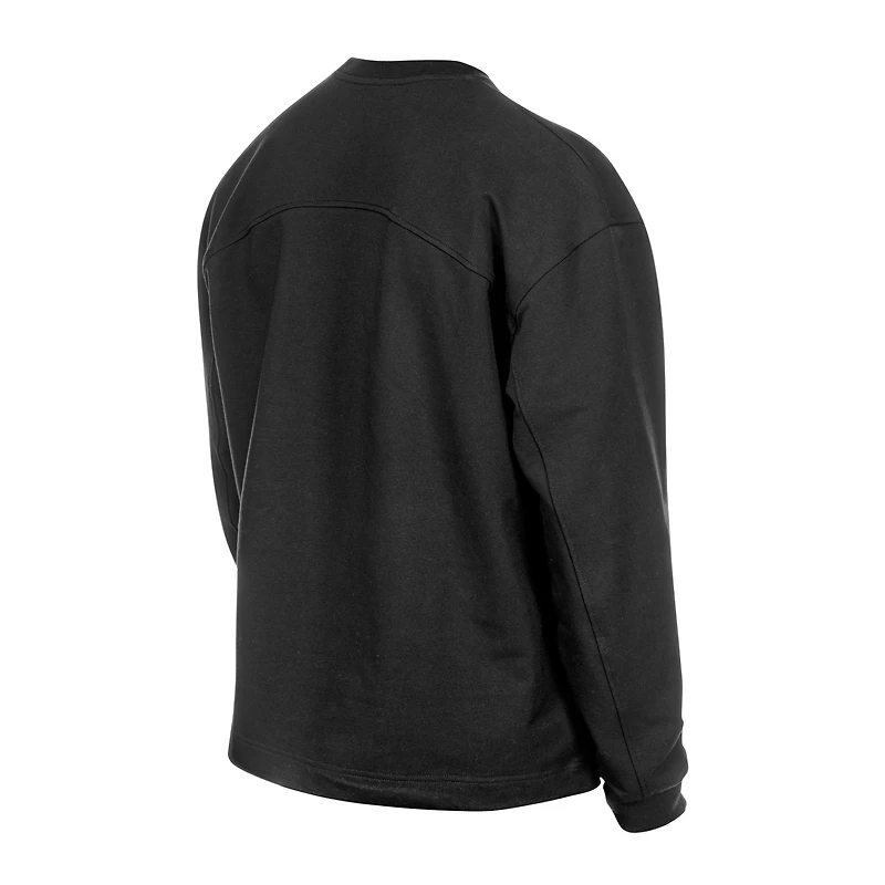 Sweat-shirt en polaire stretch noir New Era Oklahoma City Thunder pour homme, collection loisirs.