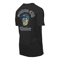 T-shirt New Era noir pour homme avec logo Sugar Skulls des Oklahoma City Thunder