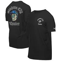 T-shirt New Era noir pour homme avec logo Sugar Skulls des Oklahoma City Thunder