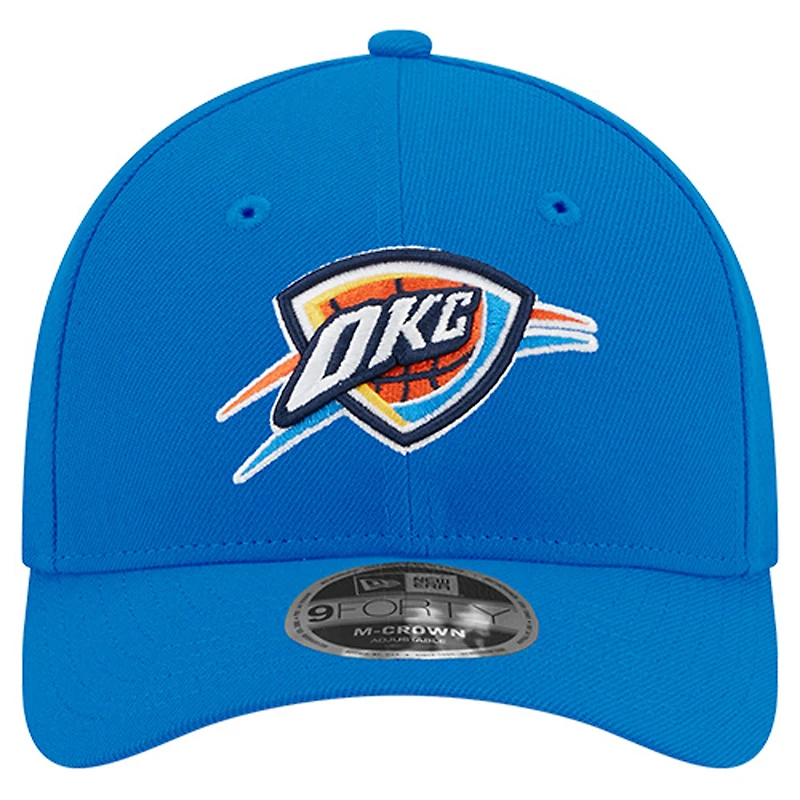 Men's New Era Blue Oklahoma City Thunder 9FORTY Stock M-Crown Adjustable Hat