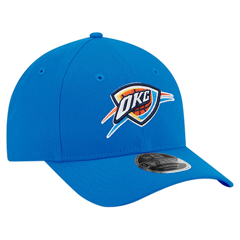 Men's New Era Blue Oklahoma City Thunder 9FORTY Stock M-Crown Adjustable Hat