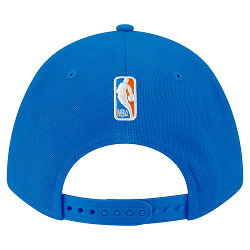 Men's New Era Blue Oklahoma City Thunder 9FORTY Stock M-Crown Adjustable Hat