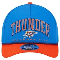 Casquette ajustable New Era Oklahoma City Thunder Bold Arch 9FORTY A-Frame M-Crown bleue pour homme