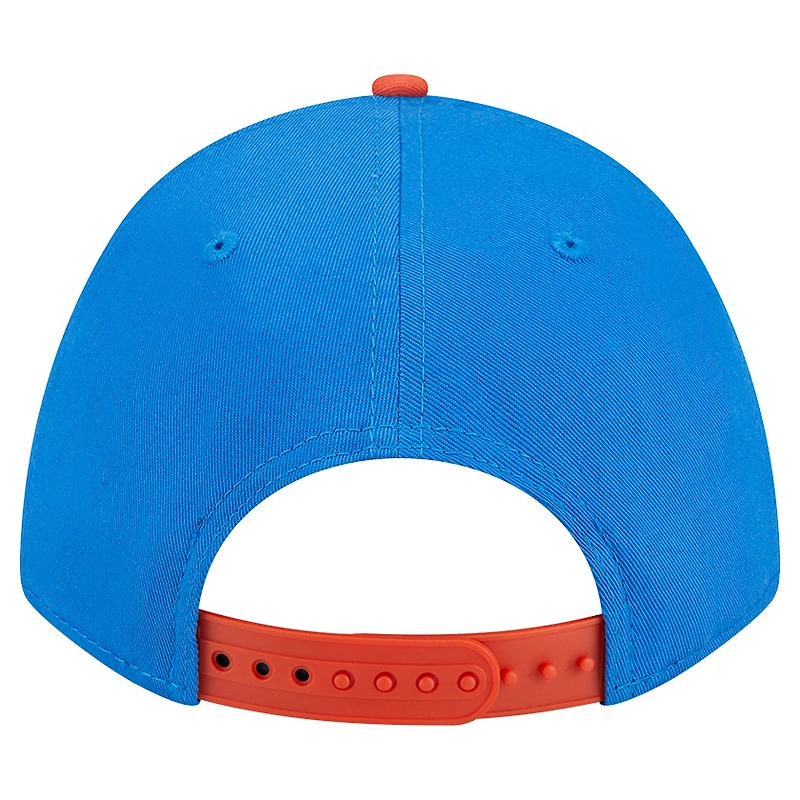Casquette ajustable New Era Oklahoma City Thunder Bold Arch 9FORTY A-Frame M-Crown bleue pour homme