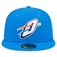 Casquette ajustée New Era Oklahoma City Thunder Deceptor 59FIFTY bleue pour homme
