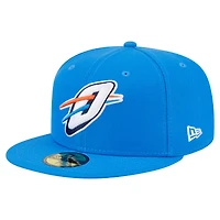 Casquette ajustée New Era Oklahoma City Thunder Deceptor 59FIFTY bleue pour homme