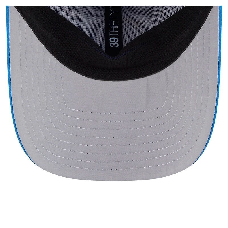 Casquette New Era bleue Oklahoma City Thunder Featherweight Poly Rope Flex 39Thirty pour homme