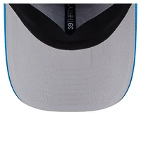 Casquette New Era bleue Oklahoma City Thunder Featherweight Poly Rope Flex 39Thirty pour homme