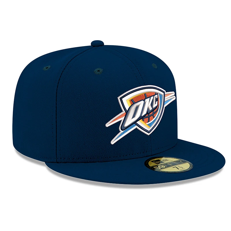 Casquette ajustée New Era bleue Oklahoma City Thunder pour homme