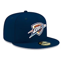 Casquette ajustée New Era bleue Oklahoma City Thunder pour homme