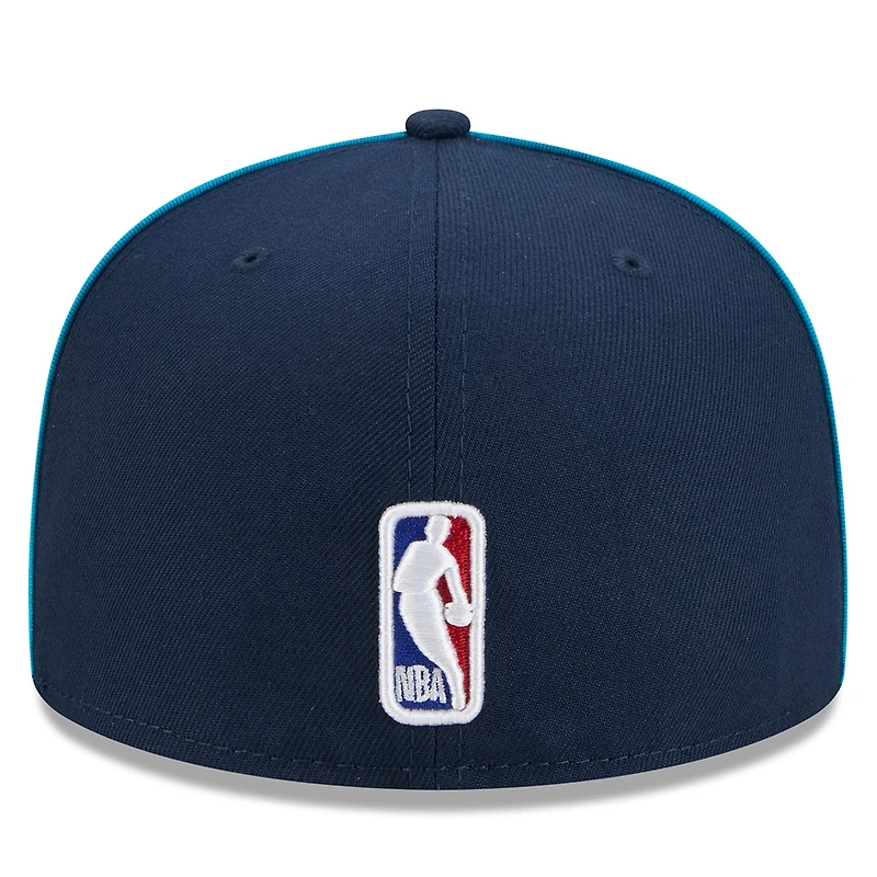 Casquette ajustée New Era Oklahoma City Thunder 2025/26 Edition Alternate 59FIFTY pour homme, bleu marine