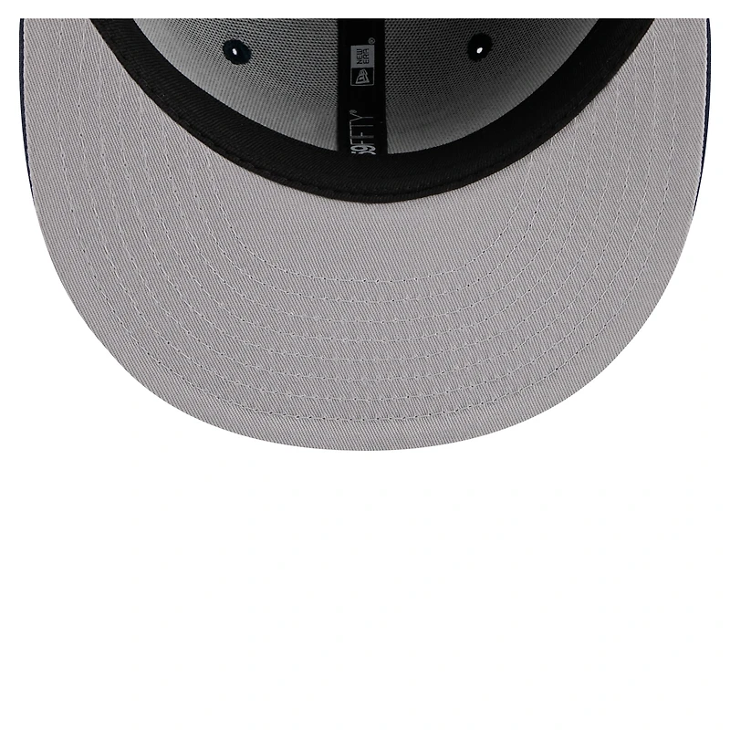 Casquette ajustée New Era Oklahoma City Thunder bleu marine pour homme, modèle 59FIFTY.