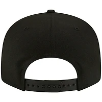Men's New Era Oklahoma City Thunder Black On Black 9FIFTY Snapback Hat