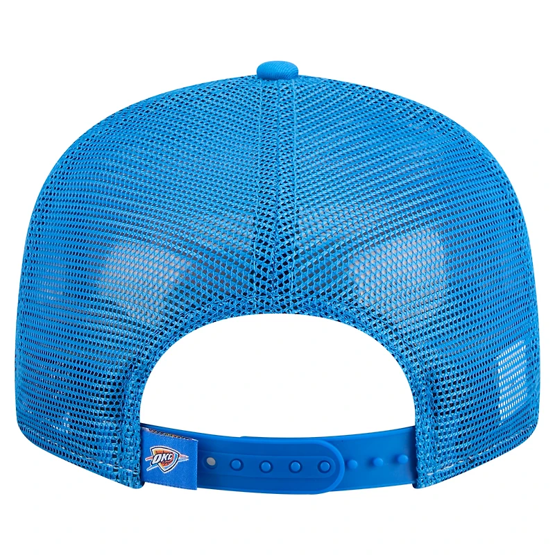 Men's New Era  Orange/Blue Oklahoma City Thunder Outdoor Split Panel 9FIFTY Snapback Hat
