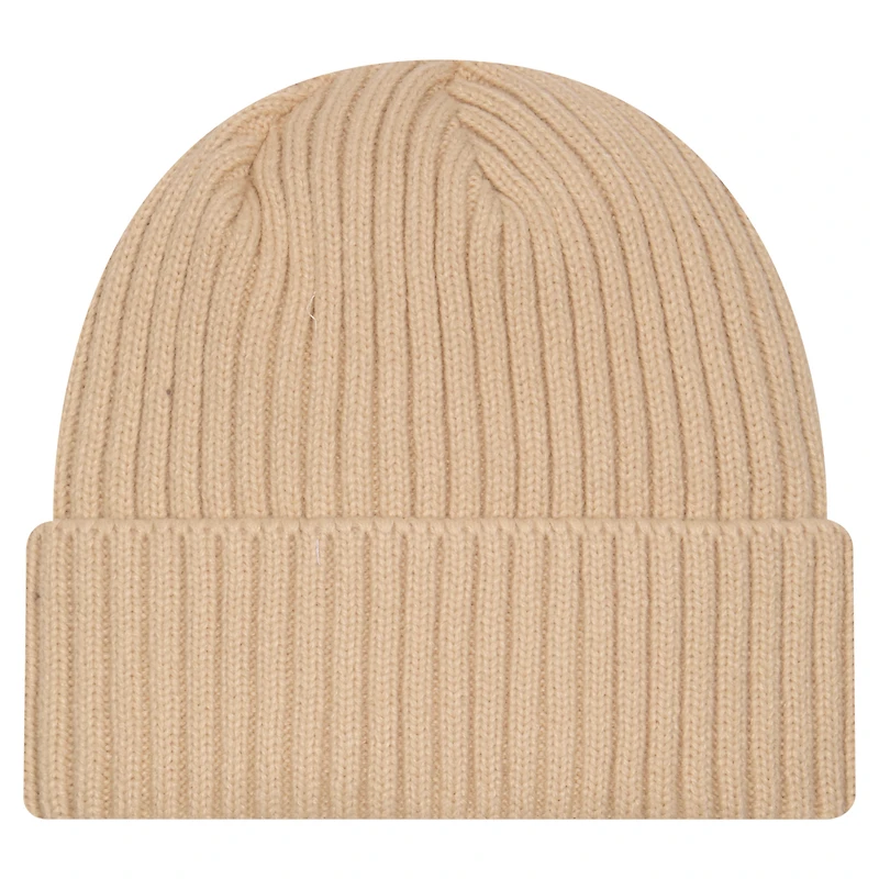 Bonnet à revers en tricot beige Oklahoma City Thunder Color Pack pour homme de New Era