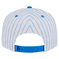 Casquette snapback 9FIFTY blanche à rayures fines Oklahoma City Thunder Deceptor de New Era pour homme