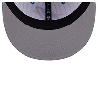 Casquette snapback 9FIFTY blanche à rayures fines Oklahoma City Thunder Deceptor de New Era pour homme
