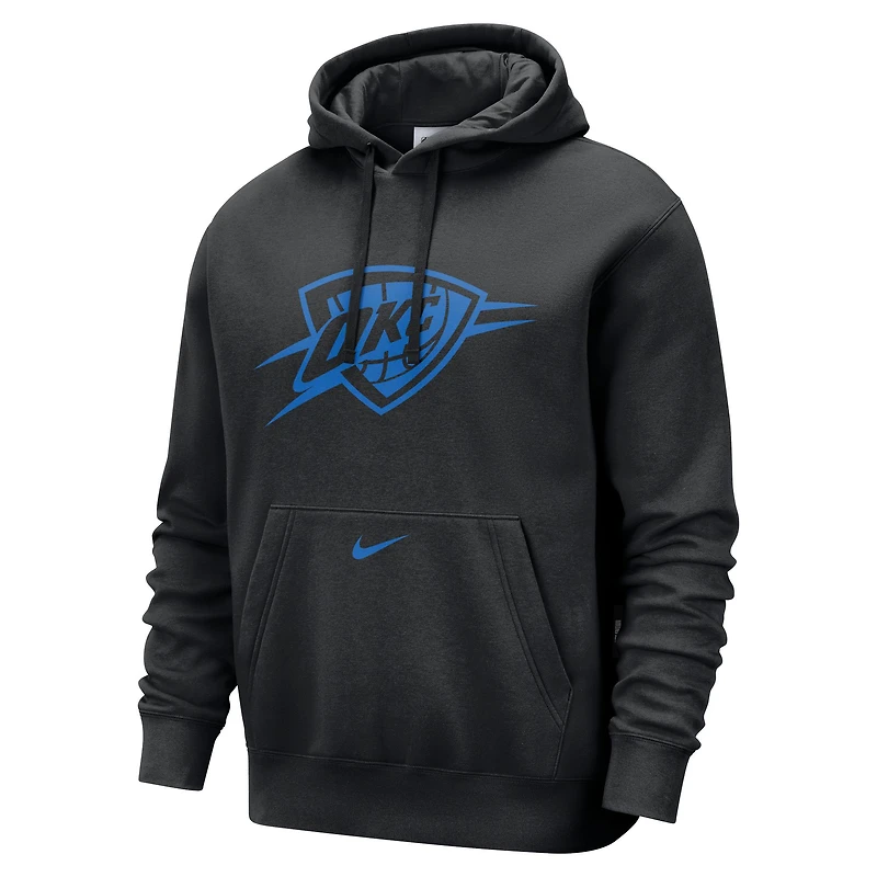 Sweat à capuche Nike City Edition Essential Club Oklahoma Thunder 2024/25 pour homme, noir