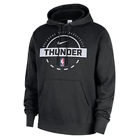 Sweat à capuche Nike noir Oklahoma City Thunder 2025/26 Authentic Practice Club pour homme