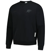Sweat-shirt Nike noir Oklahoma City Thunder Authentic Standard Issue Travel Dri-FIT pour homme