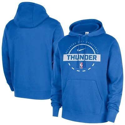 Sweat à capuche Nike bleu Oklahoma City Thunder 2025/26 Authentic Practice Club pour homme