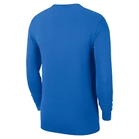 Men's Nike  Blue Oklahoma City Thunder Authentic Long Sleeve Practice T-Shirt
