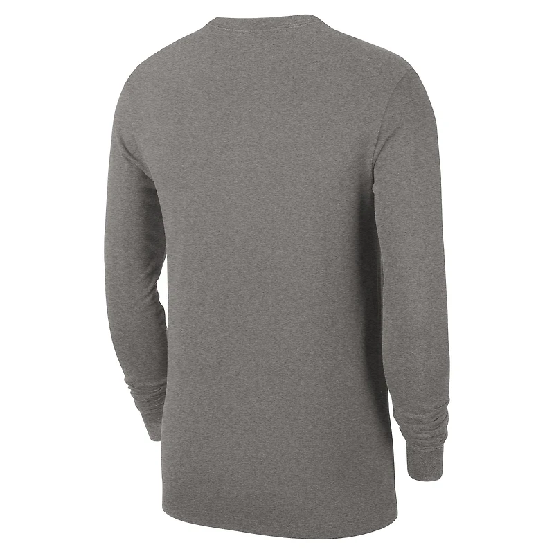 Men's Nike  Charcoal Oklahoma City Thunder Authentic Long Sleeve Practice T-Shirt
