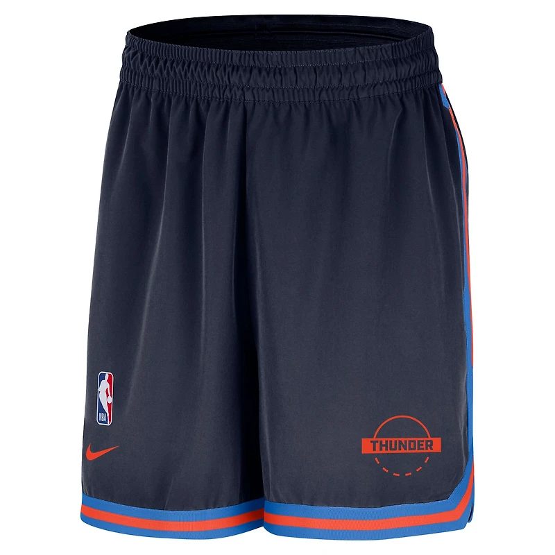 Men's Nike Navy Oklahoma City Thunder Authentic Practice DNA Woven Performance Shorts