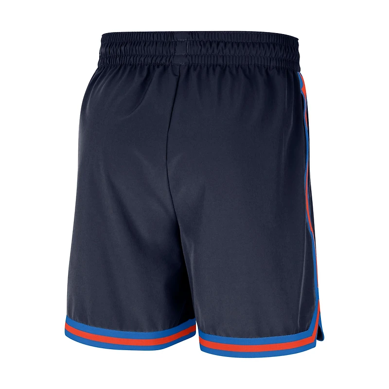 Men's Nike Navy Oklahoma City Thunder Authentic Practice DNA Woven Performance Shorts