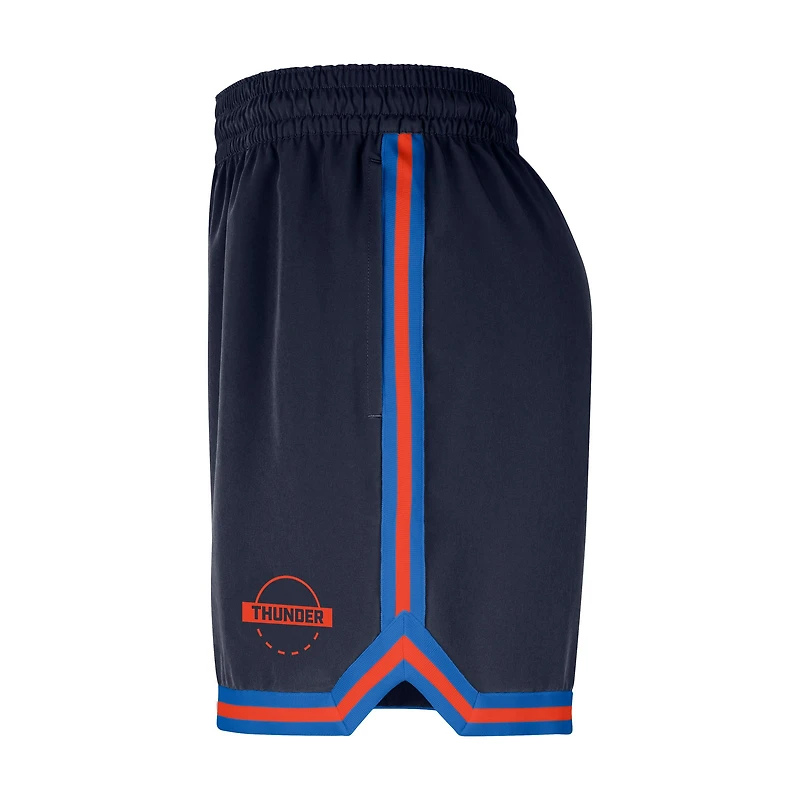 Men's Nike Navy Oklahoma City Thunder Authentic Practice DNA Woven Performance Shorts