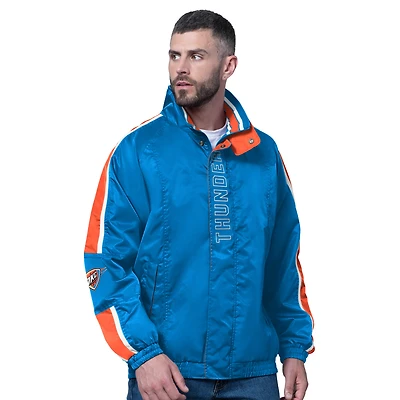 Men's Starter Blue Oklahoma City Thunder Freestyle Lightweight Full-Zip Jacket
