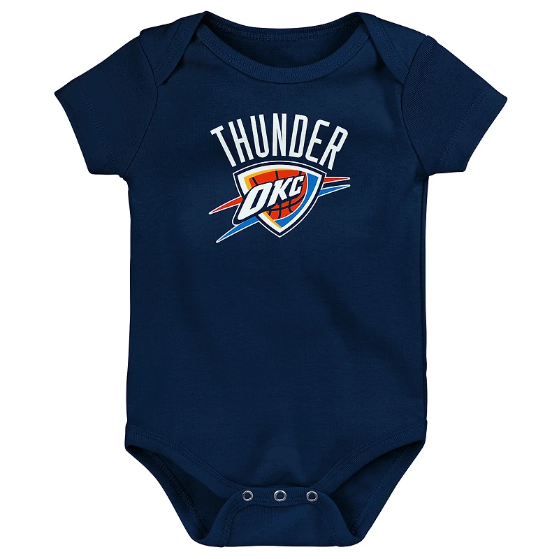 Newborn Outerstuff  Navy Oklahoma City Thunder Primary Logo Bodysuit