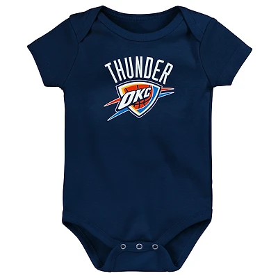 Newborn Outerstuff  Navy Oklahoma City Thunder Primary Logo Bodysuit