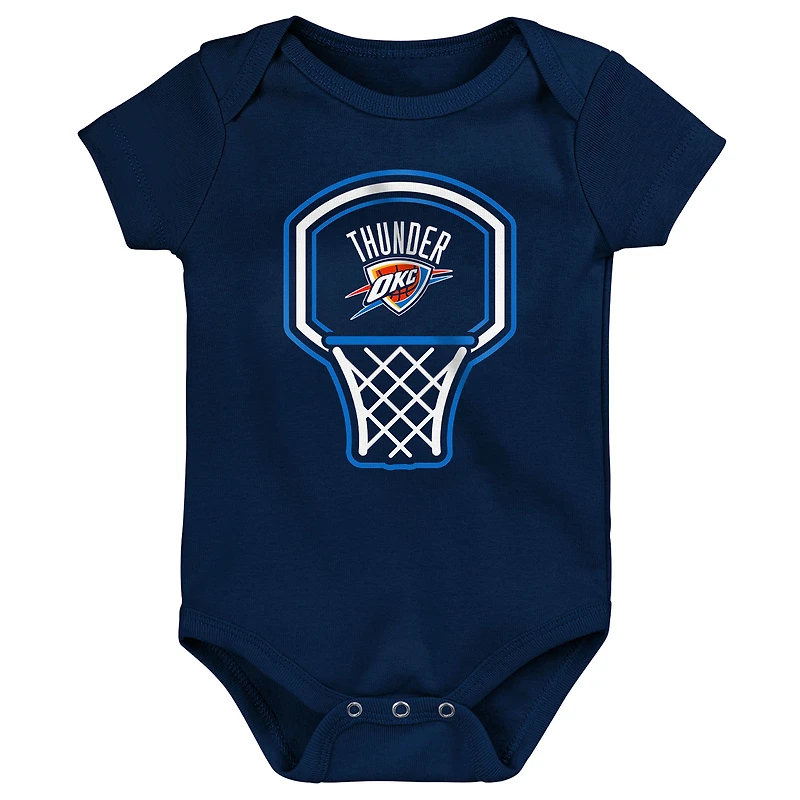 Ensemble de trois bodies pour nouveau-né Outerstuff Oklahoma City Thunder, le plus petit joueur