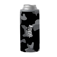 Glacière mince à motif camouflage noir Oklahoma City Thunder de 12 oz