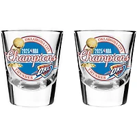Ensemble de 2 verres à liqueur Oklahoma City Thunder, champions de la finale NBA 2025