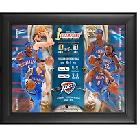 Collage encadré des champions de la finale NBA 2025 du Thunder d'Oklahoma City (13" x 16")