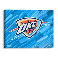 Oklahoma City Thunder Stretched 16" x 20" Embellished Canvas Giclee Print - Art by Charlie Turano III