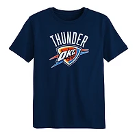 T-shirt Outerstuff bleu marine avec logo principal du Thunder d'Oklahoma City pour enfants d'âge préscolaire