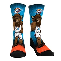 Rock Em Chaussettes Oklahoma City Thunder Mascot Pump Up Crew