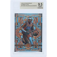 Shai Gilgeous-Alexander Oklahoma City Thunder 2024-25 Panini Mosaic Stained Glass Case Hit #17 BGS Authenticated 9.5 Card