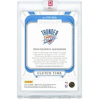 Shai Gilgeous-Alexander Oklahoma City Thunder Autographed 2023-24 Panini Immaculate Collection Clutch Time #CTS-SGA #11/49 Card