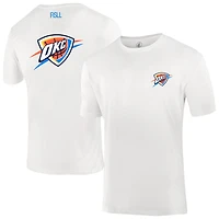 T-shirt unisexe FISLL blanc avec logo Oklahoma City Thunder Burst