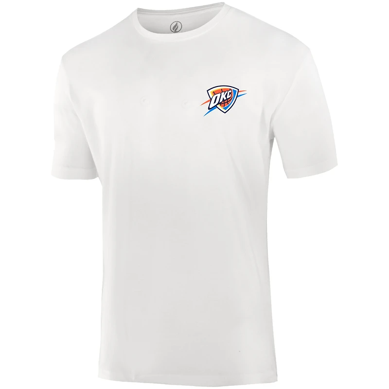 T-shirt unisexe FISLL blanc avec logo Oklahoma City Thunder Burst