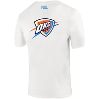T-shirt unisexe FISLL blanc avec logo Oklahoma City Thunder Burst