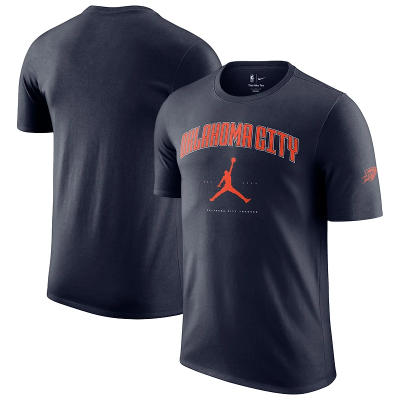 Unisex Jordan Brand Navy Oklahoma City Thunder Essential Cities T-Shirt