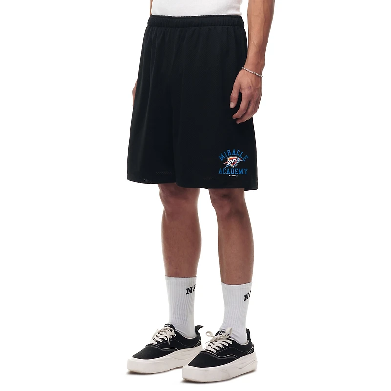 Unisex Black Oklahoma City Thunder Miracle Academy x NBA Collection Baggy Mesh P.E. Shorts