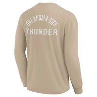 T-shirt unisexe Fanatics kaki Oklahoma City Thunder Elements super doux à manches longues